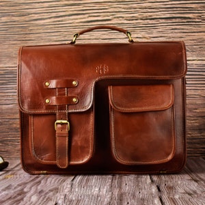 Leather Briefcase | Messenger Bag | Leather Satchel | Leather Bag | Shoulder Bag | Laptop Bag Women | Gift For Him