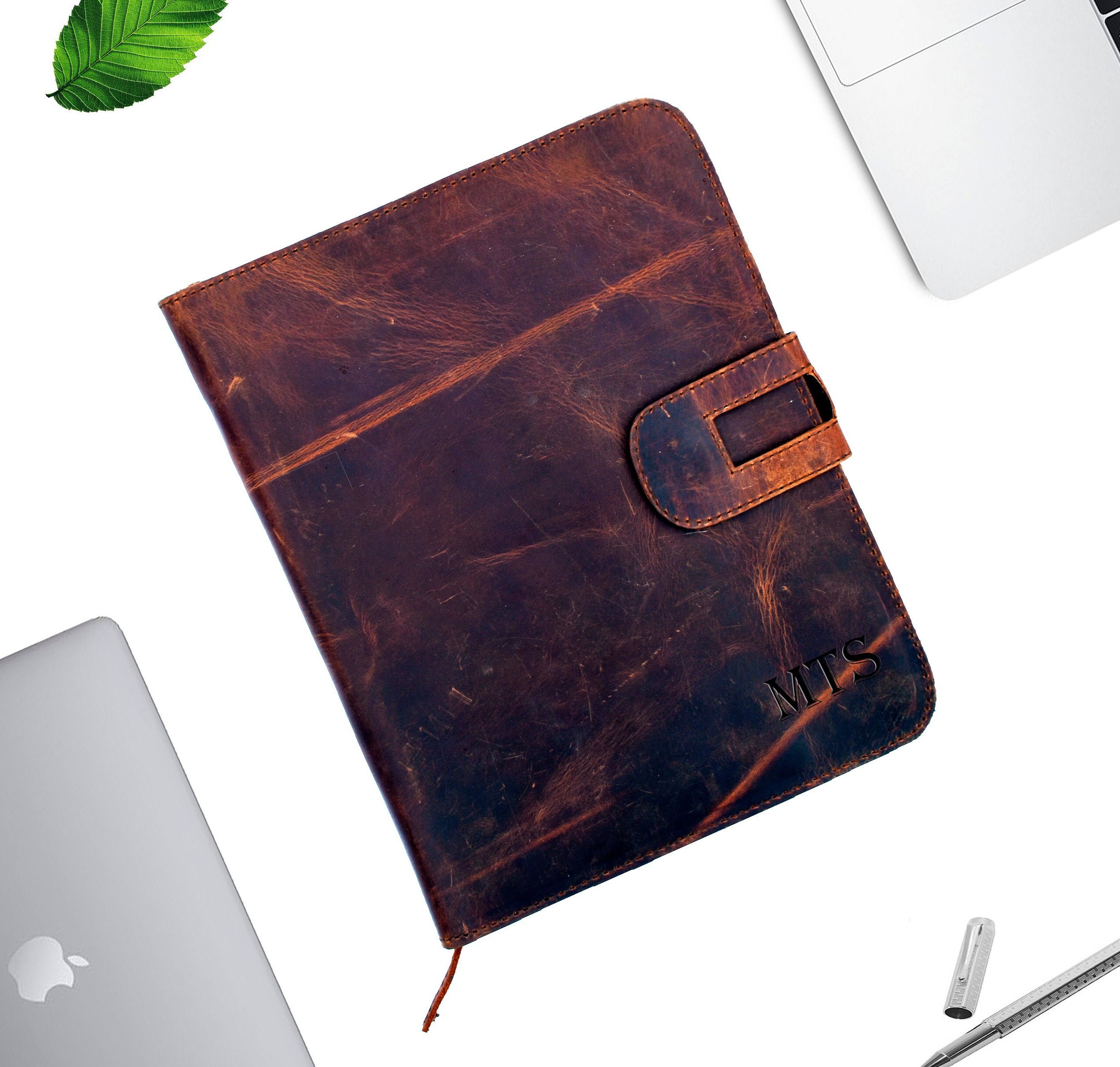 USA wholesale shop PERSONALIZED Notepad Leather Padfolio Monogrammed &  Notebook Leather PORTFOLIO LEATHER Portfolio Cover Personalized Custom  ZIPPER Corporate Padfolio Gift Monogram Initials For Him, 