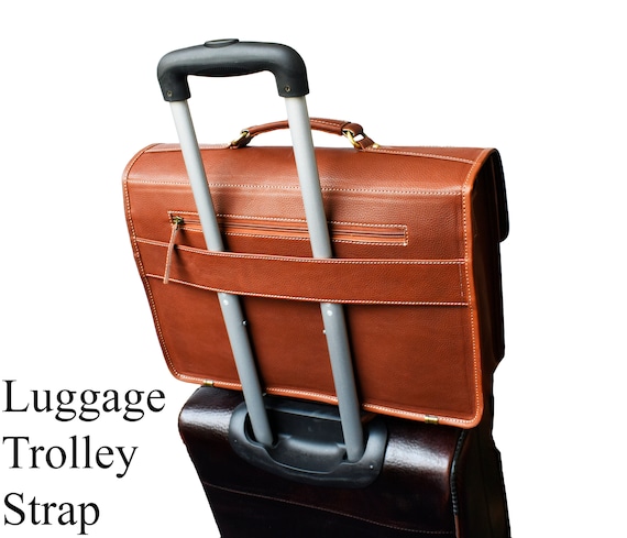 Briefcase with luggage strap on sale