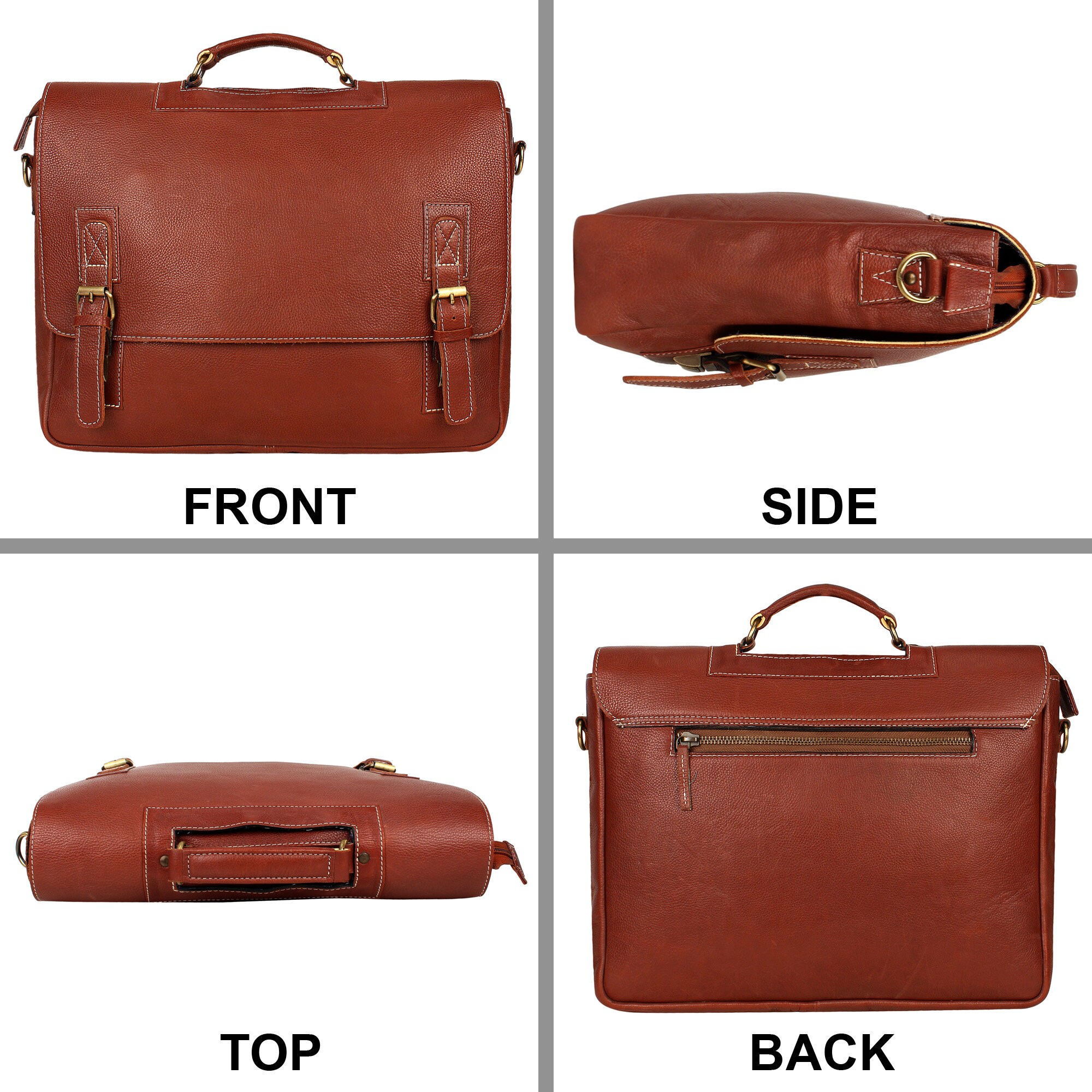 Women Leather Laptop Bag Personalized Messenger Top Handle Etsy