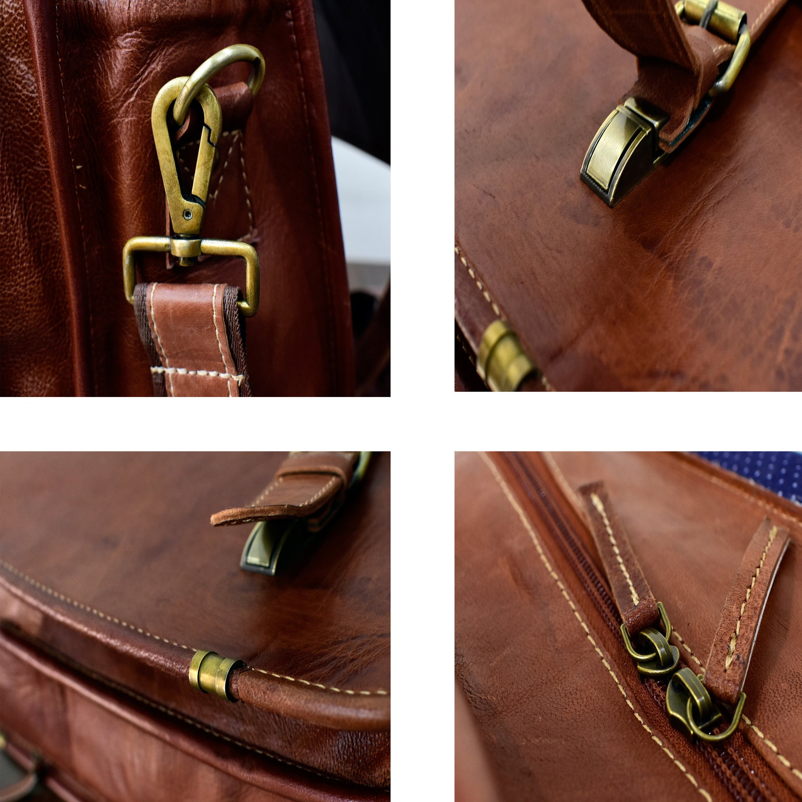 Men's Leather Bag Personalized Messenger Leather Bag Etsy