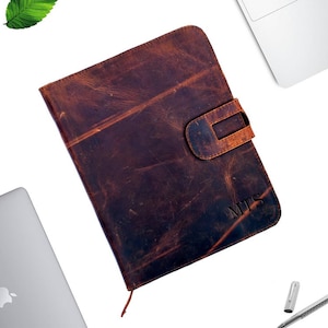 Buffalo Leather Portfolio, Personalized Organizer (Slim, Full-Grain)
