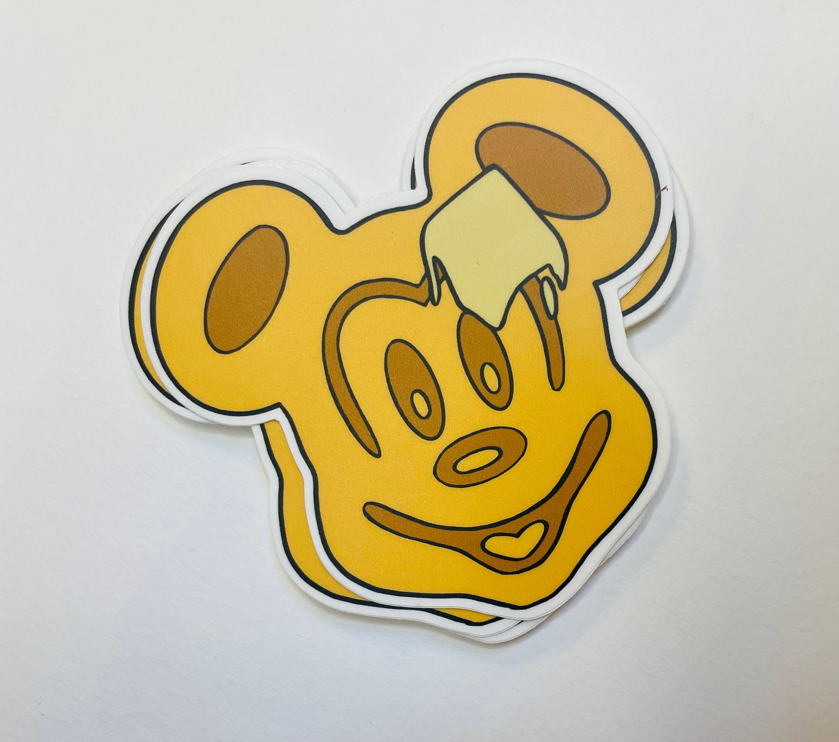 Mickey Waffle Sticker Mickey Waffle + Ice Cream Sandwich Decal Stickers - Etsy