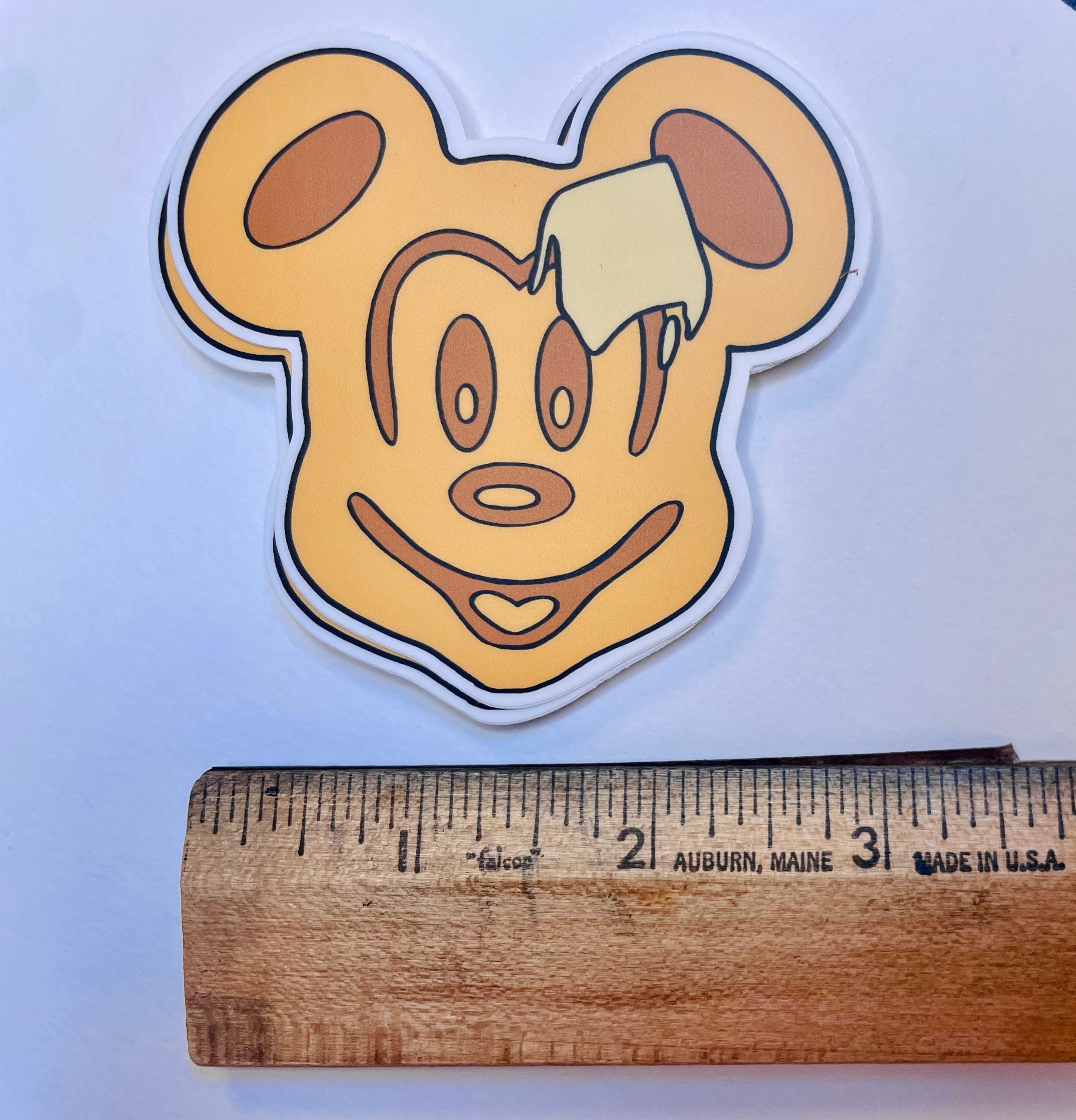 Mickey Waffle Sticker Mickey Waffle + Ice Cream Sandwich Decal Stickers - Etsy