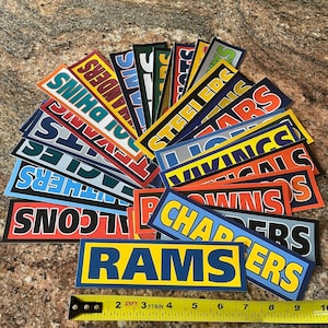 NFL Sticker Pack / Lot - Alle 32 Teams Fantasy Football Super Bowl NFC AFC Vinyl-Aufkleber