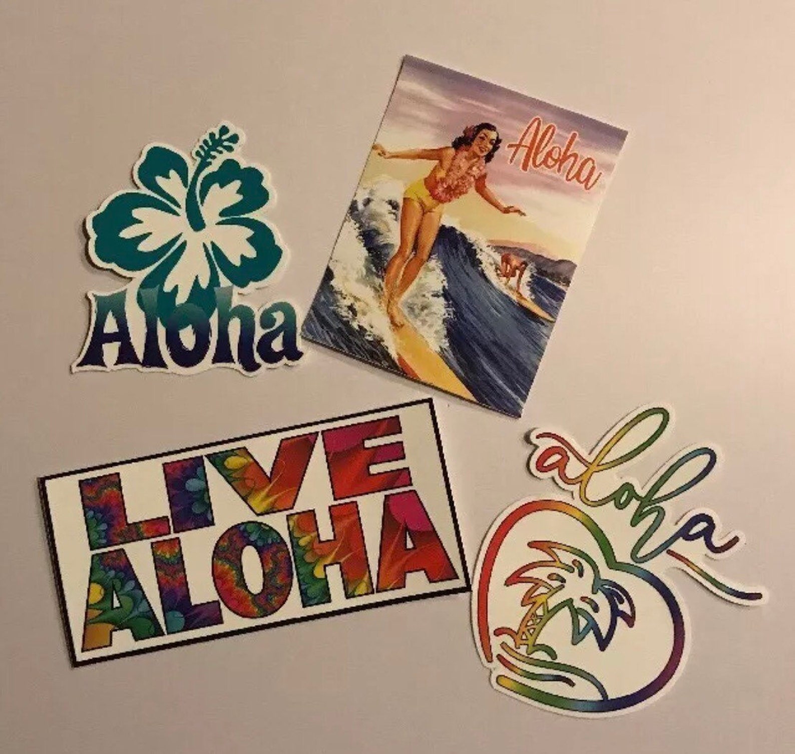 Aloha Sticker Pack Surf Hawaii Aloha Shaka Ohana Islands | Etsy