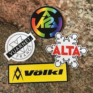 Ski Sticker Pack Burton Oakley Alta K2 Aspen Kirkwood Volkl Park City Vail image 3