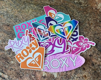 Roxy Sticker Pack / Lot - 13 Surfer girl vinyl decals