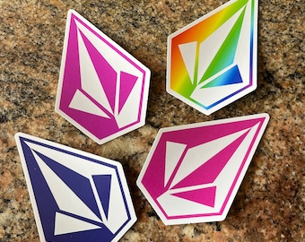 Volcom Vinyl Sticker 4er Pack - Surf Skate Snowboard Sport