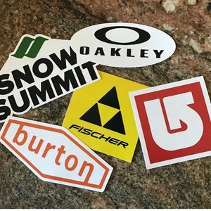 Ski Sticker Pack Burton Oakley Alta K2 Aspen Kirkwood Volkl Park City Vail image 2
