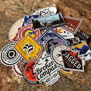 Brew Ski Pack - Colorado Collection sticker lot - Denver, Breckenridge, Steamboat, Telluride, Aspen, Vail Beer Breweries