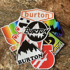 Burton Sticker Pack / Lot - 10 Ski Snowboard vinyl decals