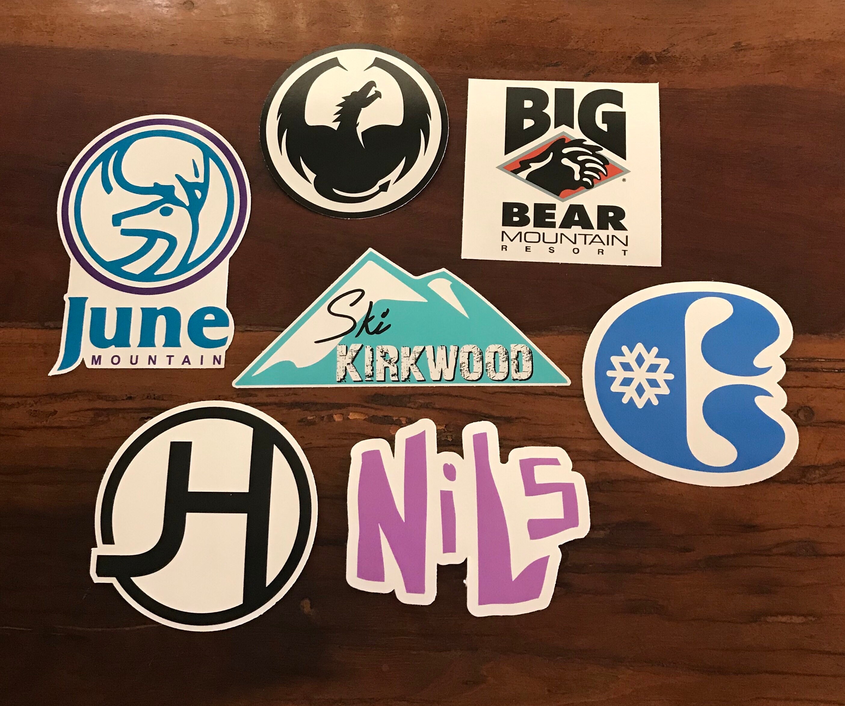 Ski Snowboard Sticker Pack / Lot Vail Copper Burton Angel Fire Gnu K2