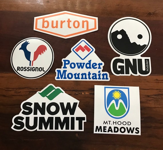 Ski Snowboard Sticker Pack / Lot Vail Copper Burton Angel Fire Gnu