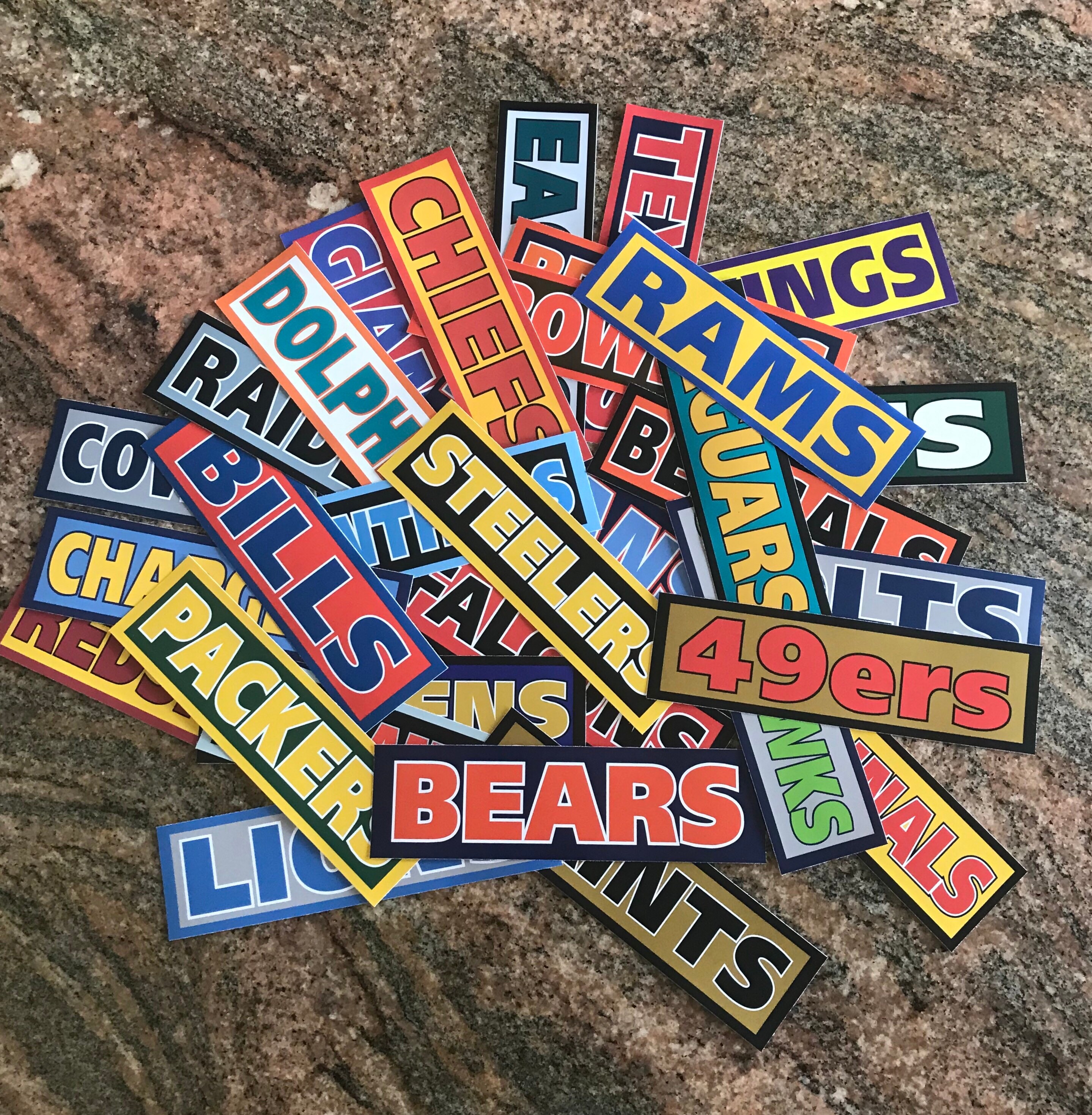 NFL Sticker Pack / Lot All 32 Teams Fantasy Football Super Etsy