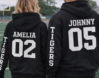 Sweat à Capuche Personnalisé - Ajoutez Votre Photo Ou Texte ! Unisexe - Idéal Pour Couple - Impression Devant/dos/manches - Cadeau Unique