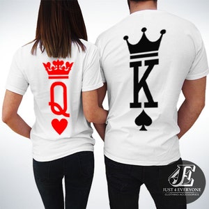 King Queen Shirts, King and Queen T-shirts, Couples Shirts, Matching shirts, Christmas Shirts, King Queen Set, King And Queen, Best Gift