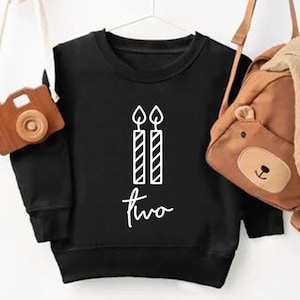 Second Birthday Sweatshirt, Birthday Toddler T-shirt, 2nd Birthday Sweatshirt, Two Year Old Birthday Crewneck, 2nd Birthday T-shirt