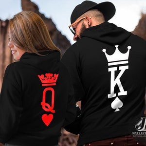 Conjuntos de pareja a juego, sudaderas divertidas con capucha para hombre,  sudadera para mujer, ropa deportiva linda para parejas