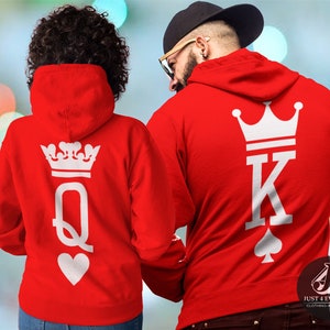 King and Queen King Queen Hoodies 