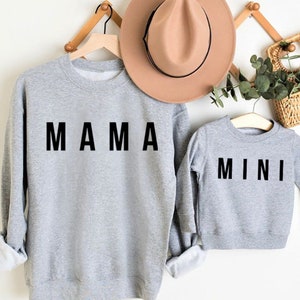 Matching Mama and Mini Sweatshirts, Mama Sweatshirt, Mother Daughter Shirts, Best Gifts for Moms, Matching Mommy and Me Sweaters, Toddler