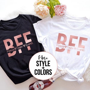 Best Friend Gift Best Friend Shirts for 3 Bff Shirts for 3 