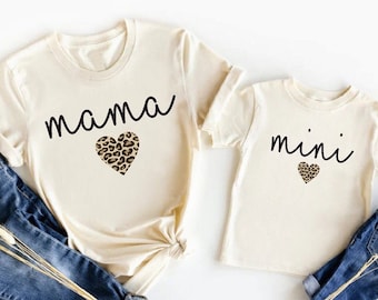 Mama Mini Matching Set, Baby Shower Gift, Mama T shirt, Mini Bodysuit, Mini Toddler, Mini Youth, New Mom Gift Idea, Baby and Mama, Newborn