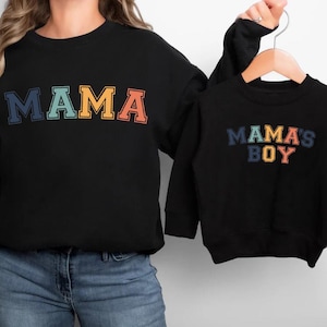 Matching Mama and Mama&#39;s Boy Organic Cotton Sweatshirts