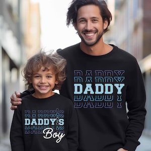 Daddy and Daddy’s Boy Matching Shirts – Father Son Outfits – Dad and Me Gift – Father’s Day Shirt Set – Custom Dad Sweatshirts