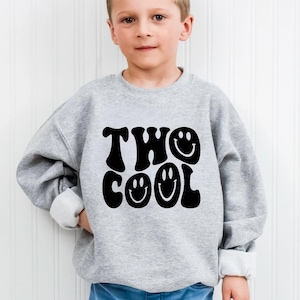 Two Cool Birthday Sweater, Kid Second Birthday Gift, Second Birthday Sweatshirt, Two Birthday Shirt, Toddler Sweater for 2 Year Old Birthday