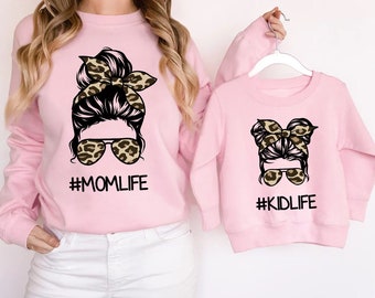 Mama and Mini Matching Sweatshirts, Mommy and Me Sweaters, Mama and Daughter, Matching Mama and Daughter Pullover, Matching Outfits, Unisex