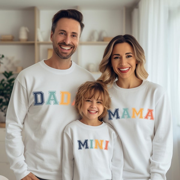 Chemises familiales assorties, tenues familiales assorties, ensemble maman et moi, t-shirts familiaux, vêtements familiaux, papa et moi, chemise Nana, chemise tante