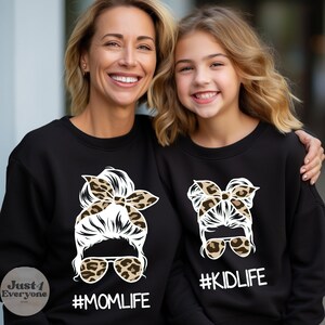Mama y mini sudadera traje de mama y yo mama y mini jumper leopardo sueter a juego de mama e hija sudaderas de mama y yo regalo de mama Etsy Espana