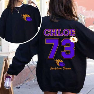 Custom Sweatshirt, Custom Football Name and Number Hoodie, Football Mama Hoodie, Game Day Sweatshirt, Football Team Lover, Team Name Sweater