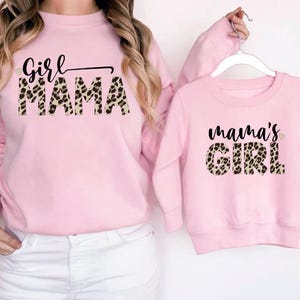 Mom and Me Sweatshirts, Mom Daughter Sweater, Matching Mom and Girl Sweatshirts, Mothers Day Outfit, Mama and Mini Matching Sweatshirts