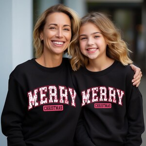 Merry Christmas Sweatshirt, Holiday Matching Sweatshirts, Christmas Mommy and Me Sweatshirts, Christmas Gift, Mom and Me Christmas Crewneck