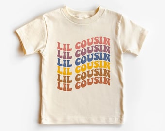 Body pour bébé Lil Cousin, Body rétro pour enfants, Body pour bébé naturel mignon Lil Cousin, tee-shirt naturel pour tout-petits Cousin mignon, chemise pour tout-petits Cousin