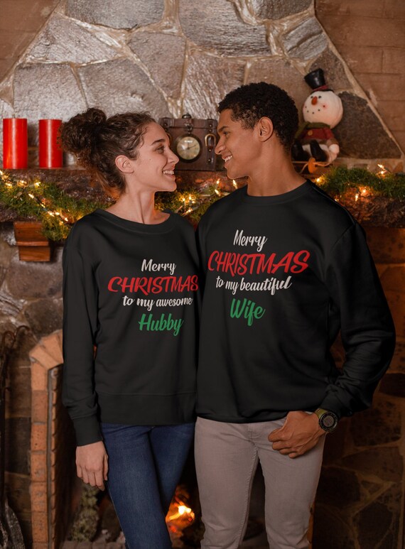 hubby wifey christmas sweaters