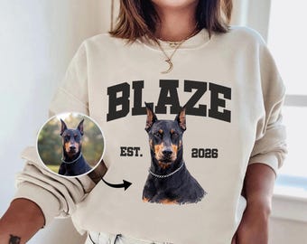 Benutzerdefinierte Hund und Katze Ohren Sweatshirt Hund Mama Sweatshirt Hundeliebhaber Sweatshirt Benutzerdefinierte Hund Katze Sweatshirt Katze Papa Shirt Haustier-Liebhaber Geschenk für ihn