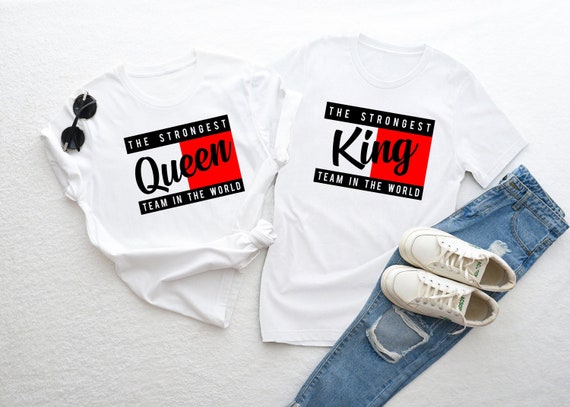 King Queen Shirts King and Queen T 