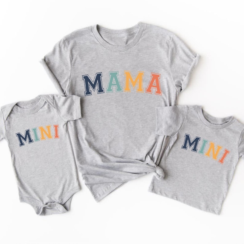 Bijpassende familieshirts, bijpassende outfits voor het gezin, set mama en ik, familie T-shirts, familiekleding, papa en ik, oma-shirt, shirt tante, shirt tante afbeelding 8