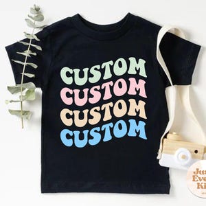 Benutzerdefiniertes Baby-Shirt, personalisiertes Kinder-T-Shirt, benutzerdefinierter Text-Kleinkind-T-Shirt, Kleinkind-Namenshemd, benutzerdefiniertes Hemd, Jugend-benutzerdefiniertes Hemd, Ihr Text