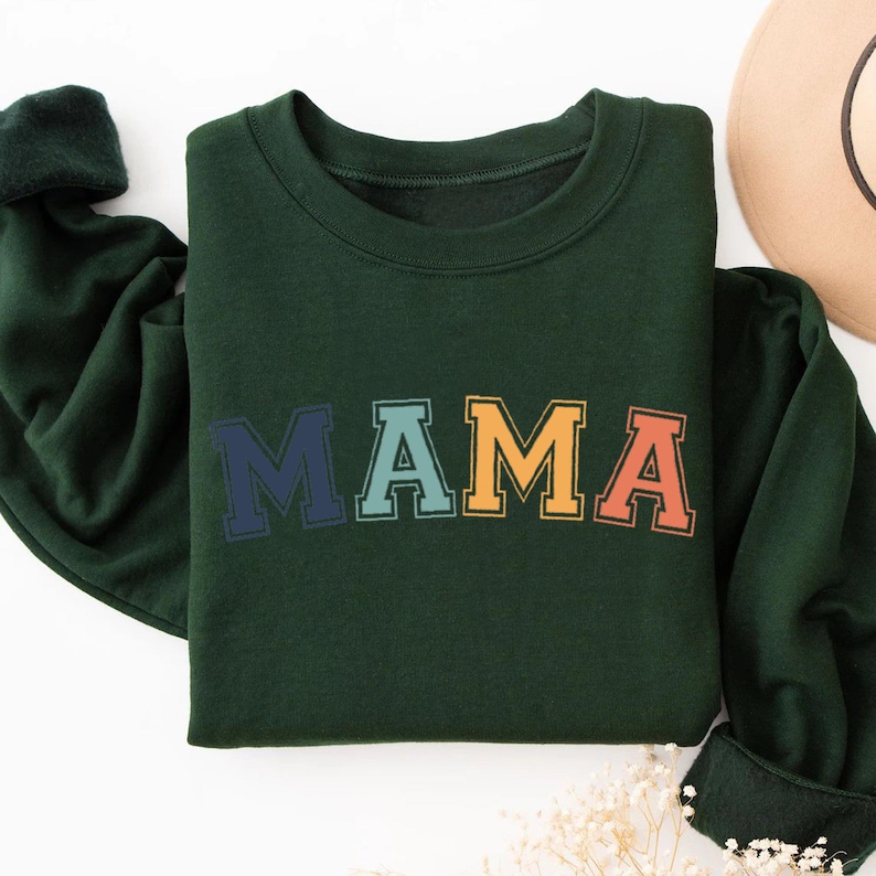 Bijpassende familieshirts, bijpassende outfits voor het gezin, set mama en ik, familie T-shirts, familiekleding, papa en ik, oma-shirt, shirt tante, shirt tante Bottle Green