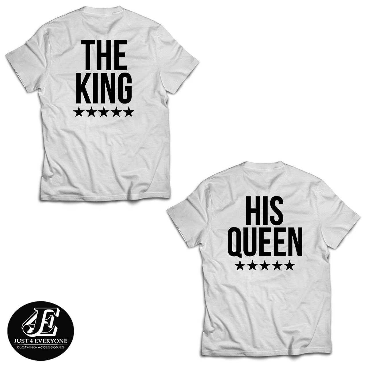 The King His Queen T-shirts King Queen Shirts Couple Shirts | Etsy
