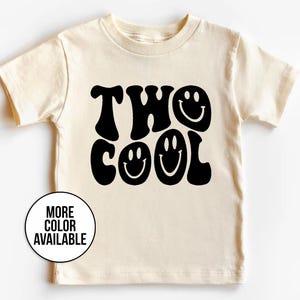 Chemise 2e anniversaire, deux cool anniversaire, chemise deuxième anniversaire, deux cool, chemise pour tout-petit, chemise anniversaire garçon, anniversaire fille, tenue d'anniversaire