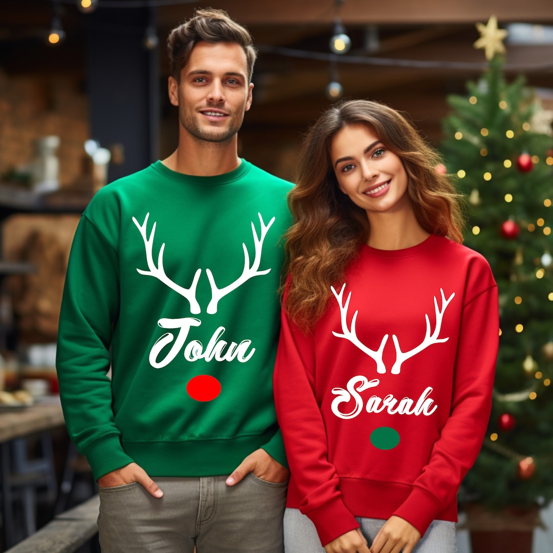 Sudadera personalizada, suéter personalizado, Navidad familiar