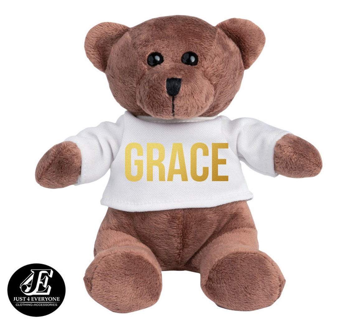 Teddy Bear Personalized Name For Valentines Day Custom Gift | Etsy