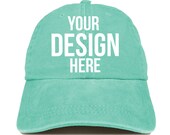 Custom Washed Dad Cap, Anvil Low Profile Hats, Dad Hat, Unstructured Gym Cap, Bachelorette Party Hats