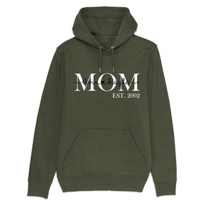 Mama Est Hoodie Mom Established Custom Year Personalized - Etsy