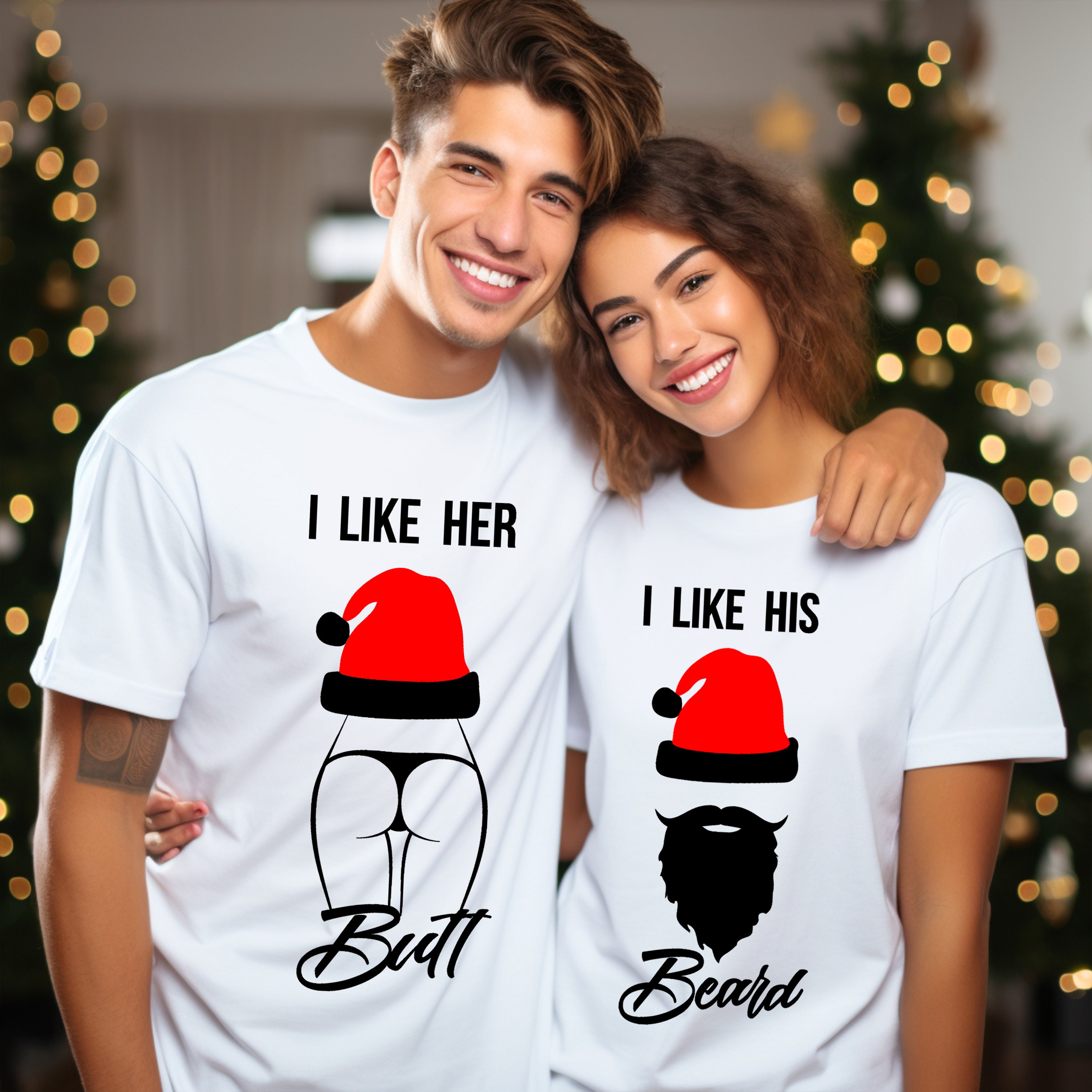 Merry Christmas and Happy New Year Matching Hoodie, Christmas Couple Gifts, Christmas Couples Matching Sweats, Christmas Couples T Shirts T-Shirt